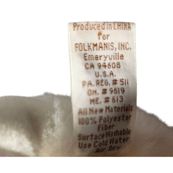 White Folkmanis Mouse Hand Puppet folktails plush rat rodent stuffed animal - Picture 5 of 6